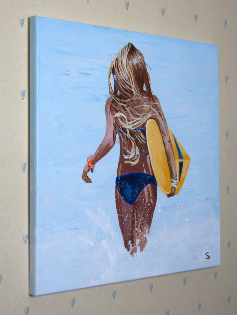 Original Figurative Sport Painting by Stuart Dalby