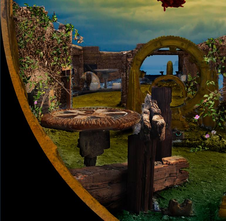 Original Conceptual Landscape Mixed Media by Tanya Mehta