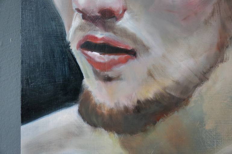 Original Portraiture People Painting by F F  Van De Woestijne