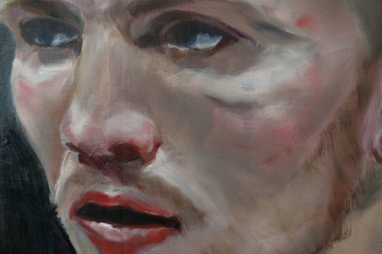 Original Portraiture People Painting by F F  Van De Woestijne