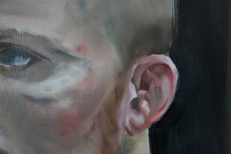 Original Portraiture People Painting by F F  Van De Woestijne