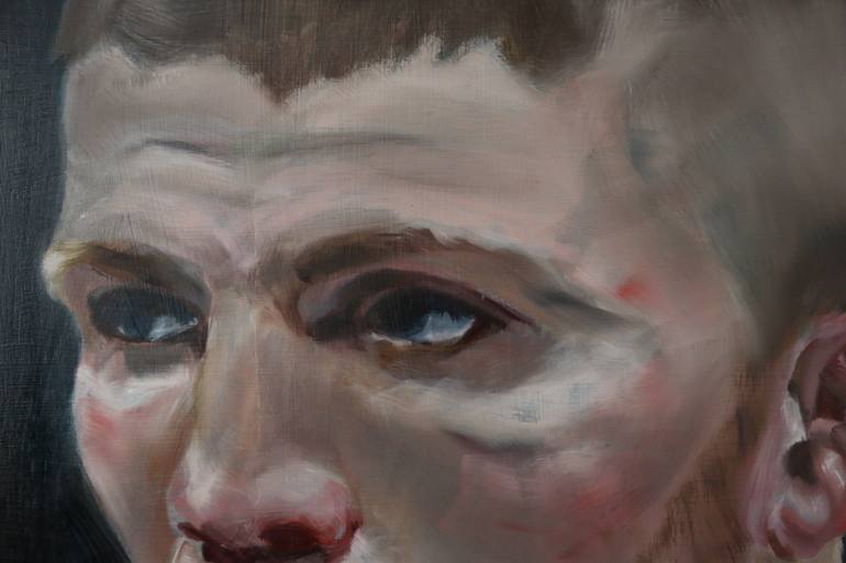 Original Portraiture People Painting by F F  Van De Woestijne