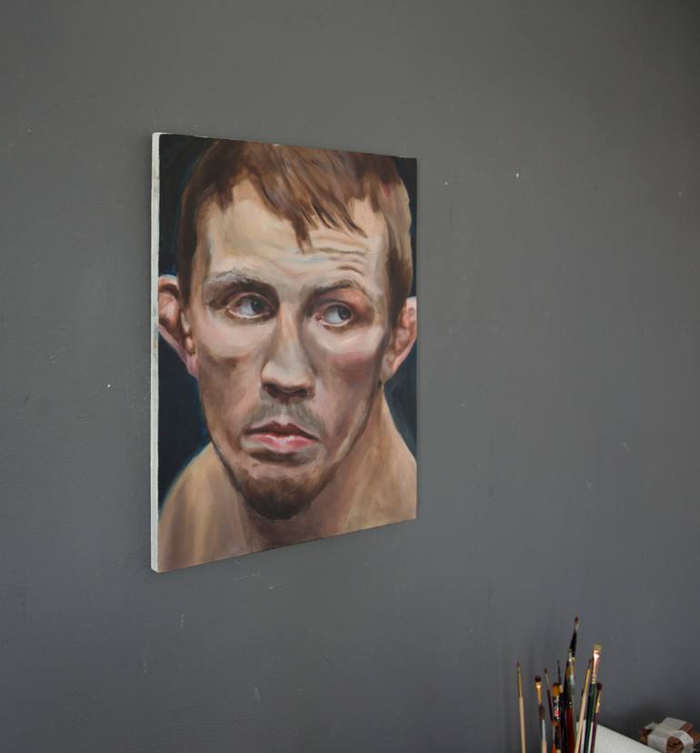 Original Documentary People Painting by F F  Van De Woestijne
