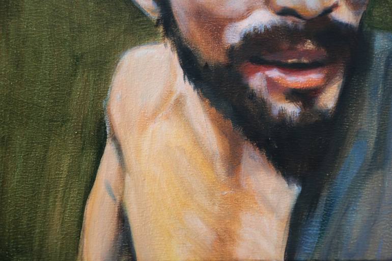 Original Figurative People Painting by F F  Van De Woestijne