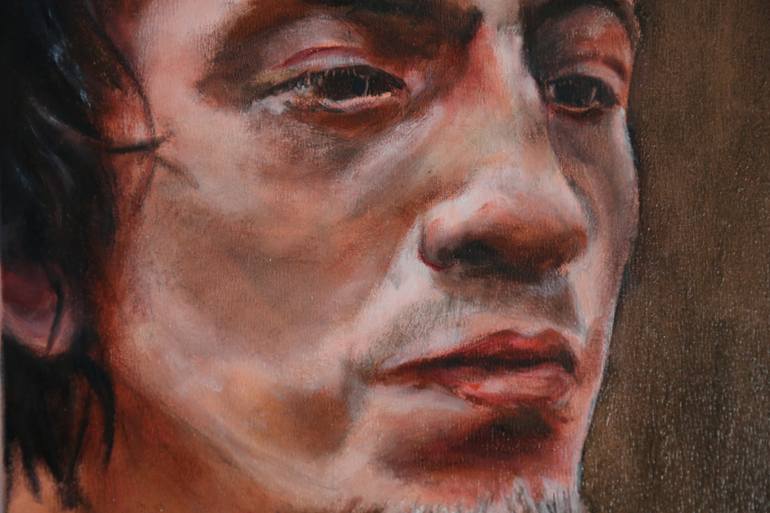 Original Modernism People Painting by F F  Van De Woestijne
