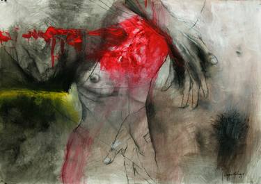 Print of Nude Paintings by jonathan suarezmolinares