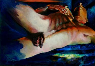 Print of Expressionism Erotic Paintings by jonathan suarezmolinares