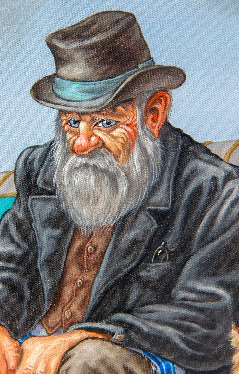 Original Figurative Men Painting by Victor Molev