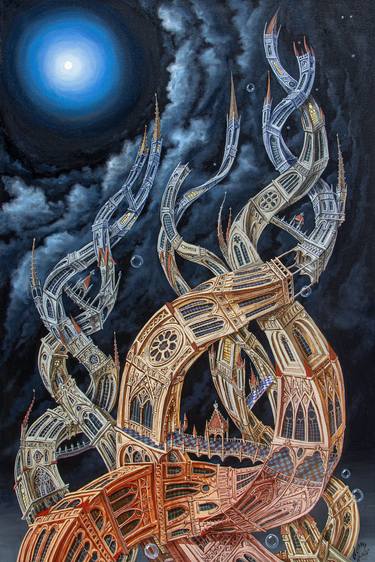 Original Illustration Fantasy Painting by Victor Molev