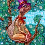 The Great Arboreal Turtle in a Top Hat by Victor Molev