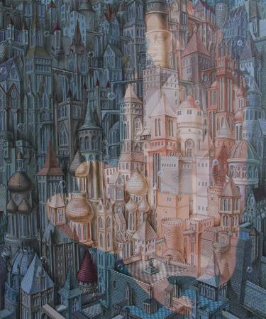 Original Figurative Architecture Paintings by Victor Molev