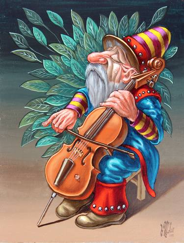 Original Figurative Music Paintings by Victor Molev