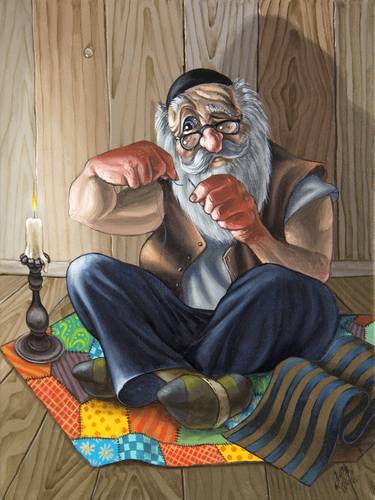 Original Figurative Humor Paintings by Victor Molev