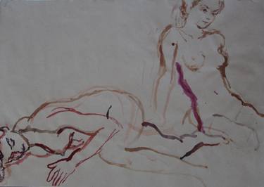 Print of Figurative Nude Paintings by Velemir Pankratov