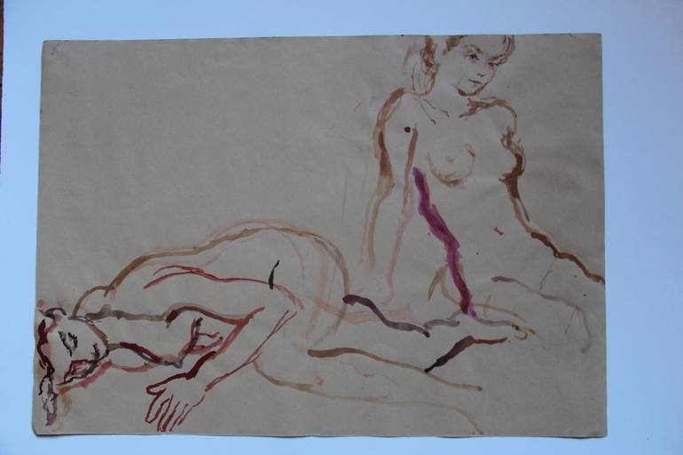 Original Nude Painting by Velemir Pankratov