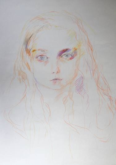 Original Romanticism Children Drawings by Velemir Pankratov