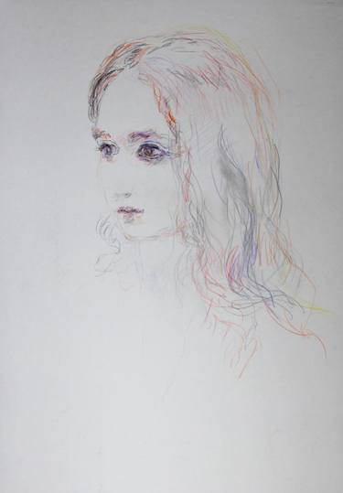 Original Figurative Women Drawings by Velemir Pankratov