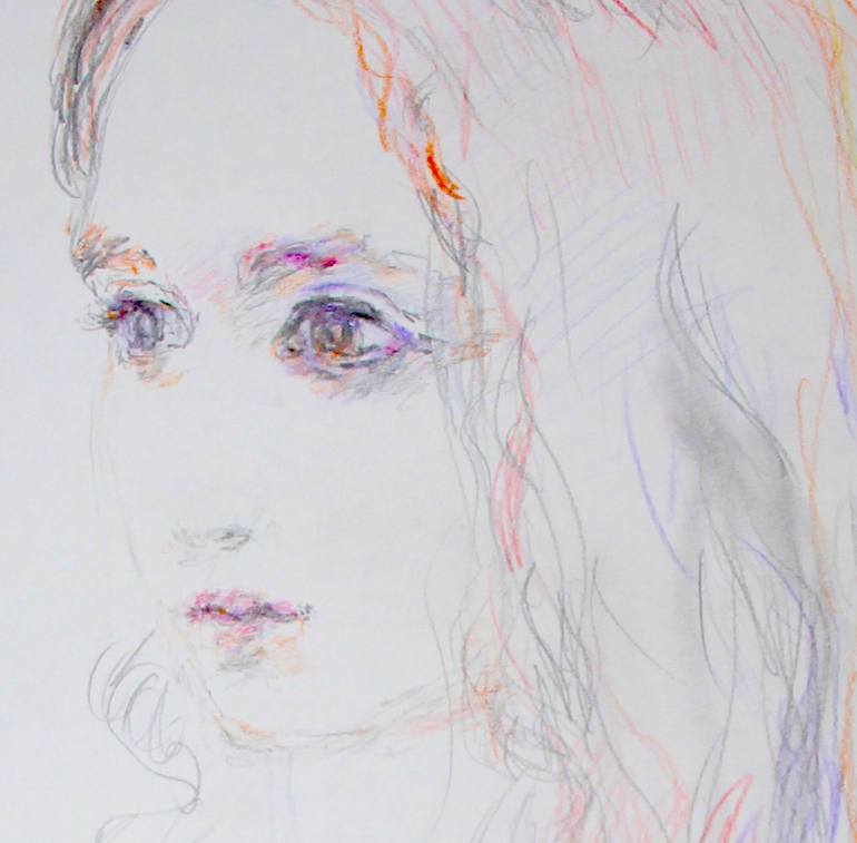 Original Figurative Women Drawing by Velemir Pankratov