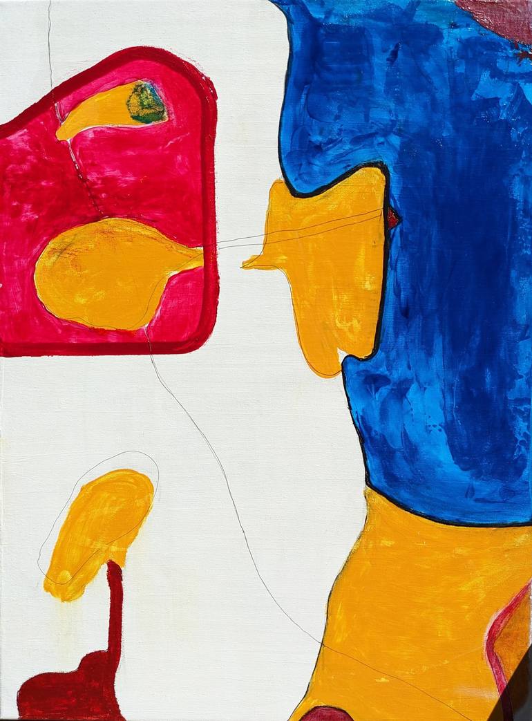 Yellow submarine Painting by Oxana Aelion | Saatchi Art, image size:770x1044