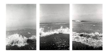 30seconds of Lake Michigan - Acrylic Triptych thumb