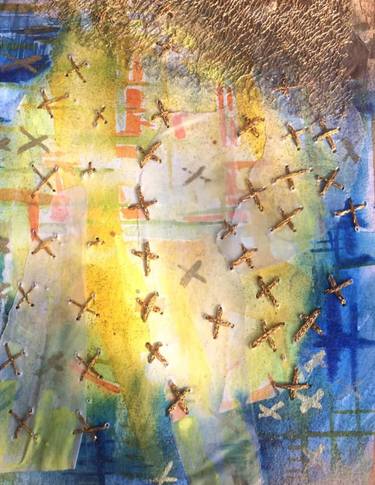 Original Abstract Love Collage by Anne Rigney