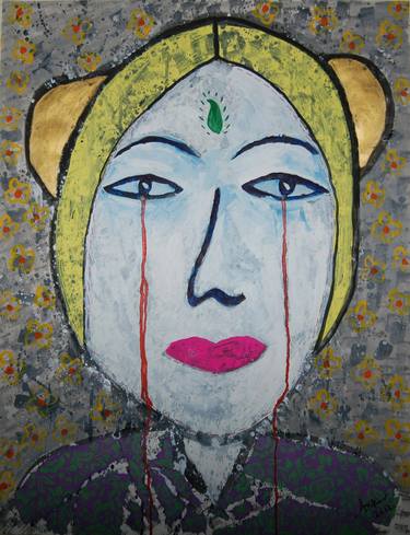 Original Expressionism Women Paintings by Ankur Betageri