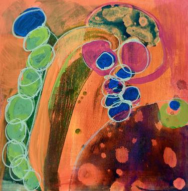 Original Abstract Garden Paintings by Deborah Catton