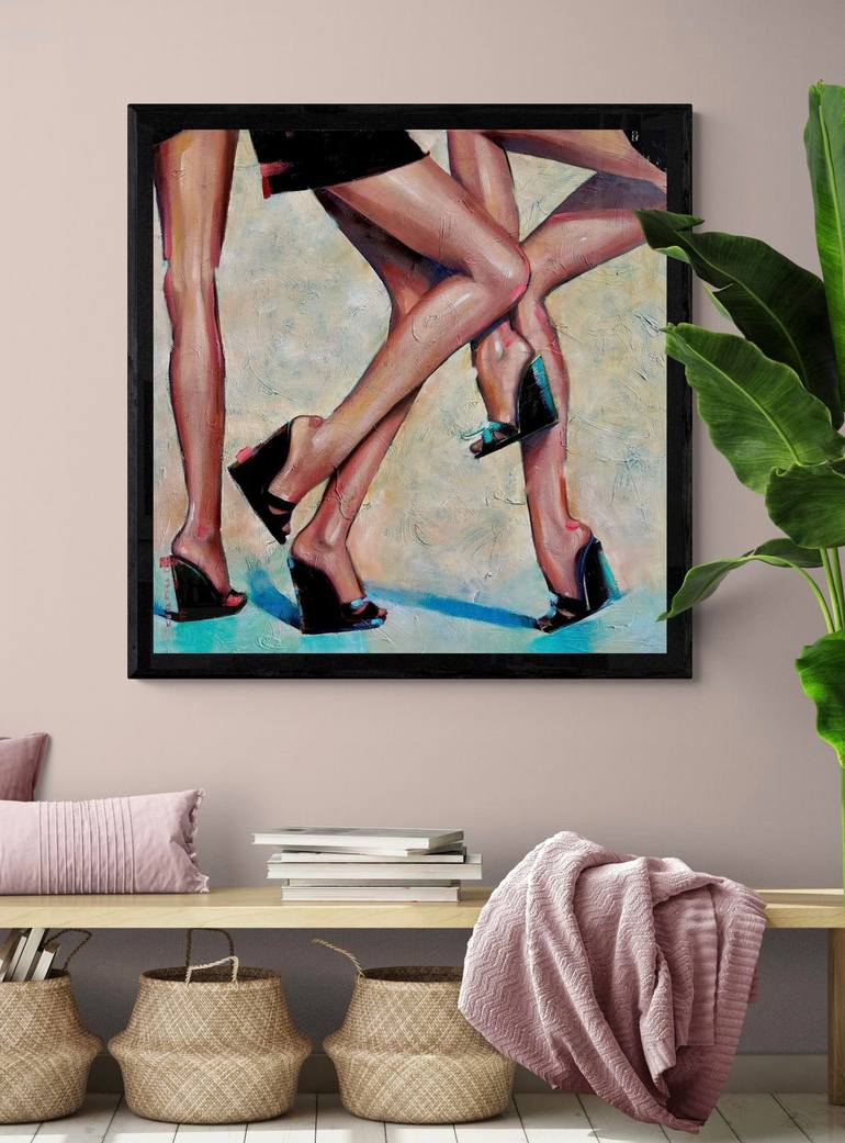 Original Figurative Fashion Painting by Pascale Taurua