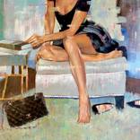 Le fauteuil vert ( The green armchair) by Pascale Taurua