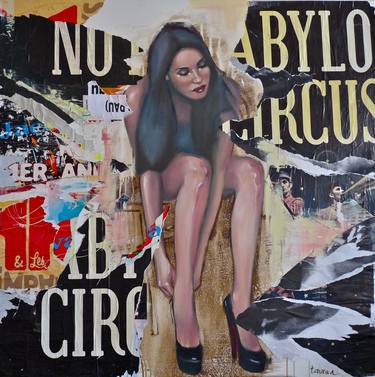 Original Figurative People Collage by Pascale Taurua