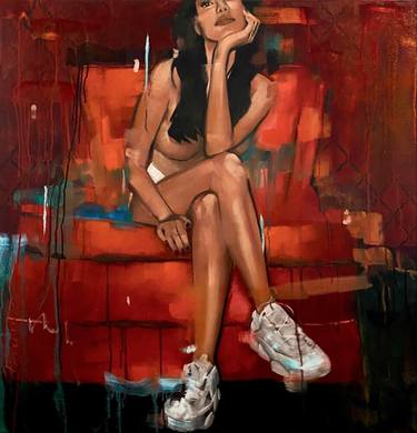 Original Realism Women Paintings by Pascale Taurua