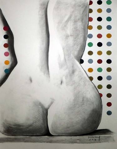 Original Abstract Expressionism Body Drawings by Ali Hammoud