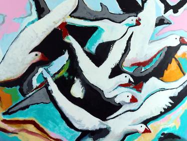 Original Abstract Expressionism Abstract Painting by Ali Hammoud