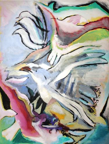 Original Abstract Expressionism Abstract Painting by Ali Hammoud