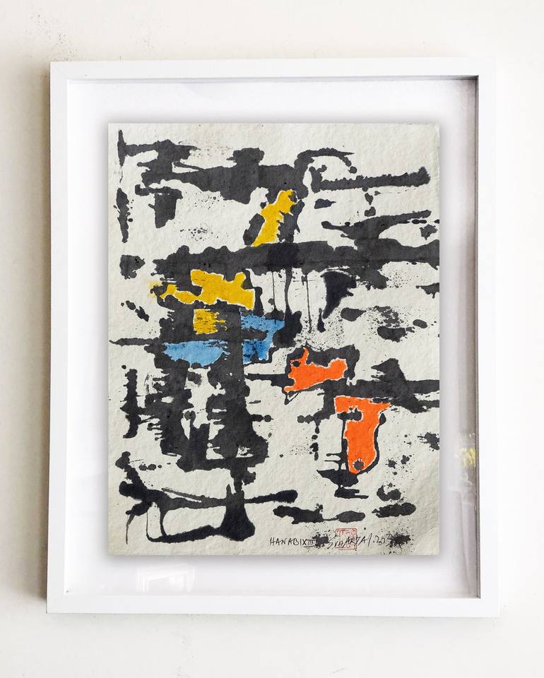 Original Abstract Expressionism Abstract Painting by Sia Aryai