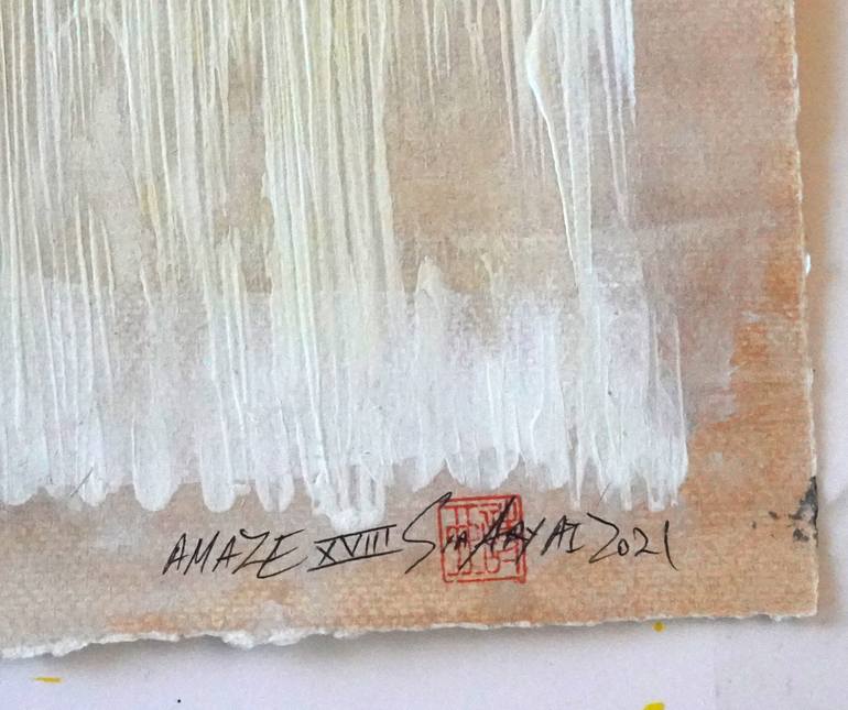 Original Minimalism Abstract Painting by Sia Aryai