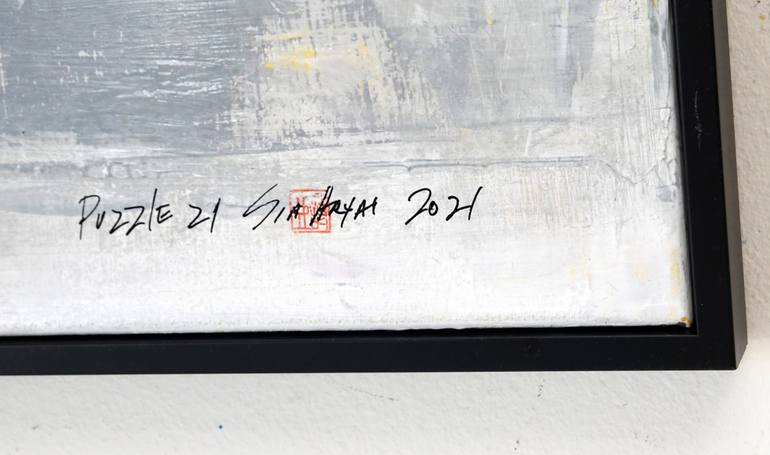 Original Minimalism Abstract Painting by Sia Aryai