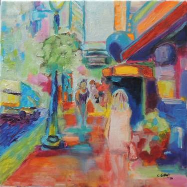 Original Impressionism Cities Paintings by Cathy Enthof