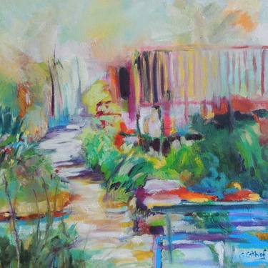 Original Garden Paintings by Cathy Enthof