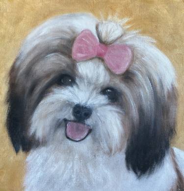 Print of Dogs Paintings by Lisa Shiroma