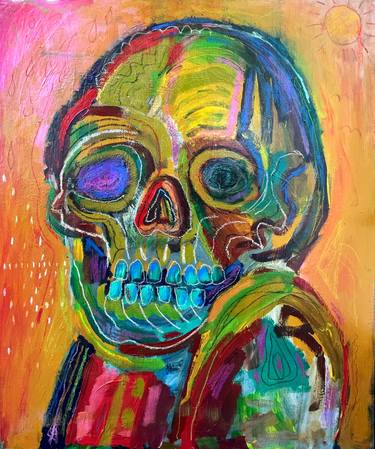 Original Mortality Painting by Randy Conner
