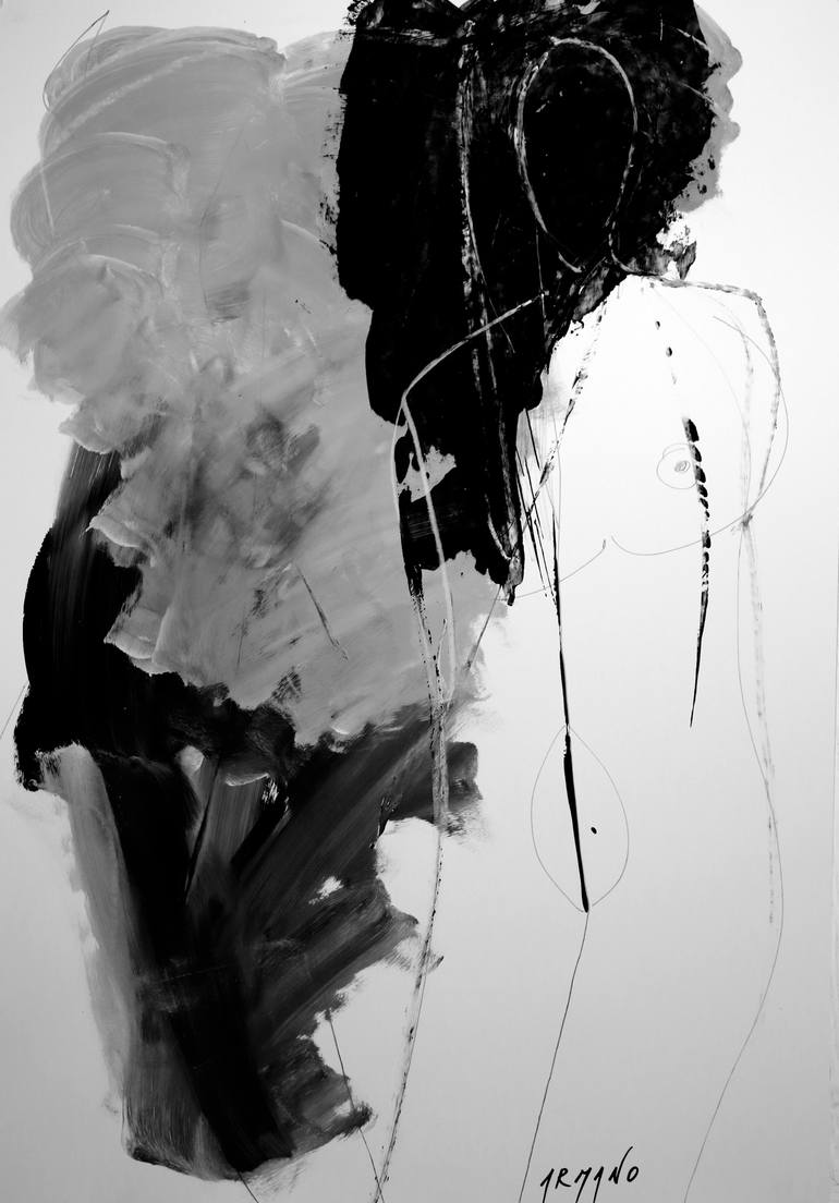 Achromatic warrior Painting by Armano Jericevic | Saatchi Art