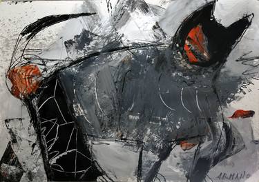 Original Abstract Expressionism Animal Paintings by Armano Jericevic