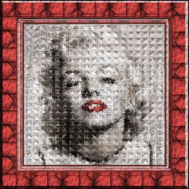Marilyn Refraction #1 on Acrylic - Limited Edition Pigment Print in a unique 'virtual' frame #1/4 thumb