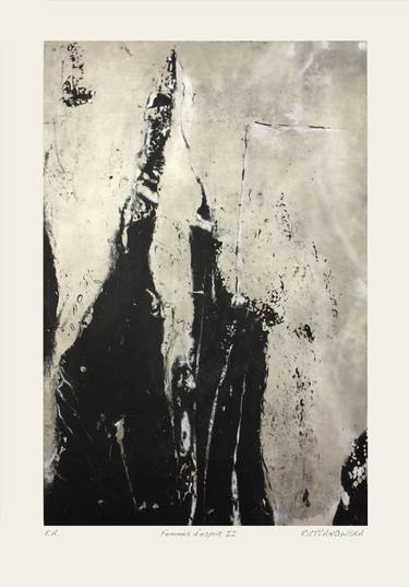 Original Abstract Printmaking by JOVHANNA RUTVANOWSKA