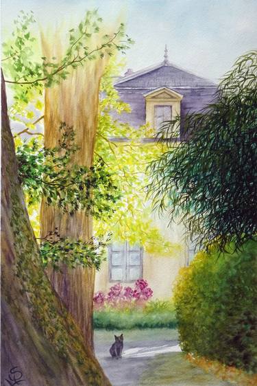 Print of Fine Art Architecture Paintings by Sylvie Chadourne