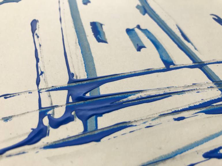 Original Abstract Expressionism Seascape Painting by Jenea Kaitaz