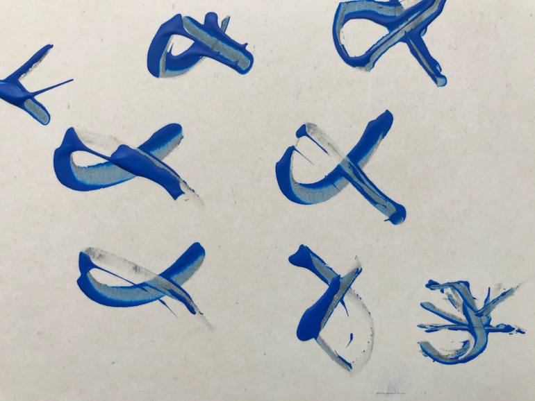 Original Abstract Expressionism Seascape Painting by Jenea Kaitaz