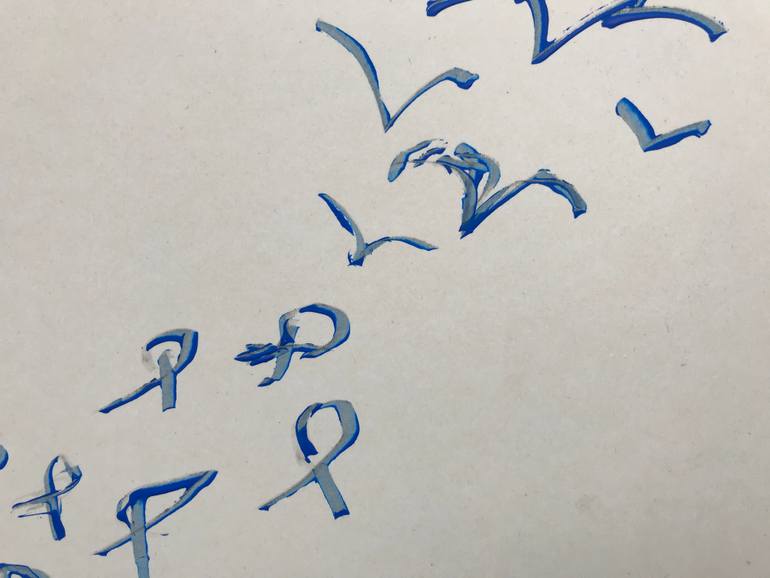 Original Abstract Expressionism Seascape Painting by Jenea Kaitaz