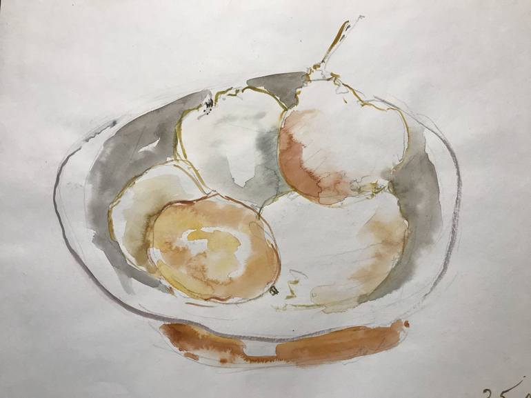 Original Expressionism Food Painting by Jenea Kaitaz